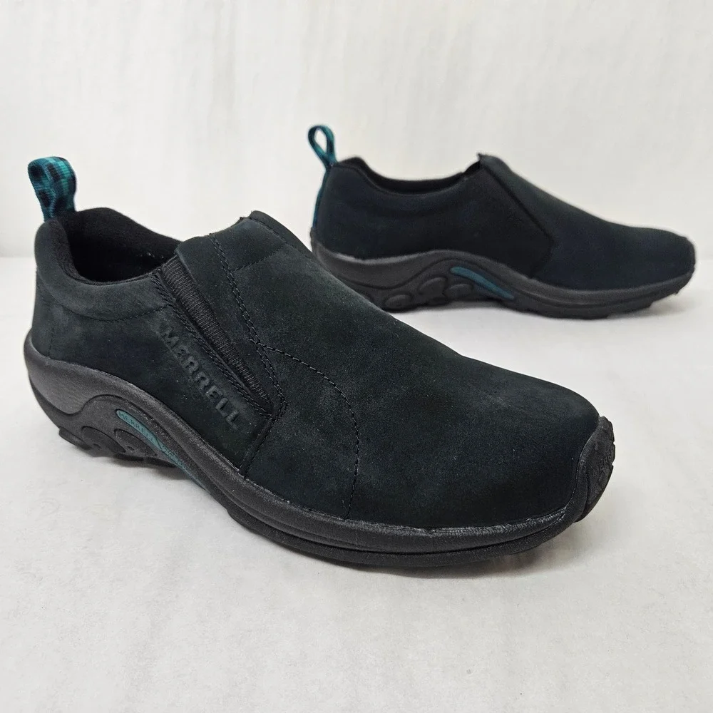 Merrell Jungle Moc Suede Slip On Shoes J55992 Black Womens Size 10